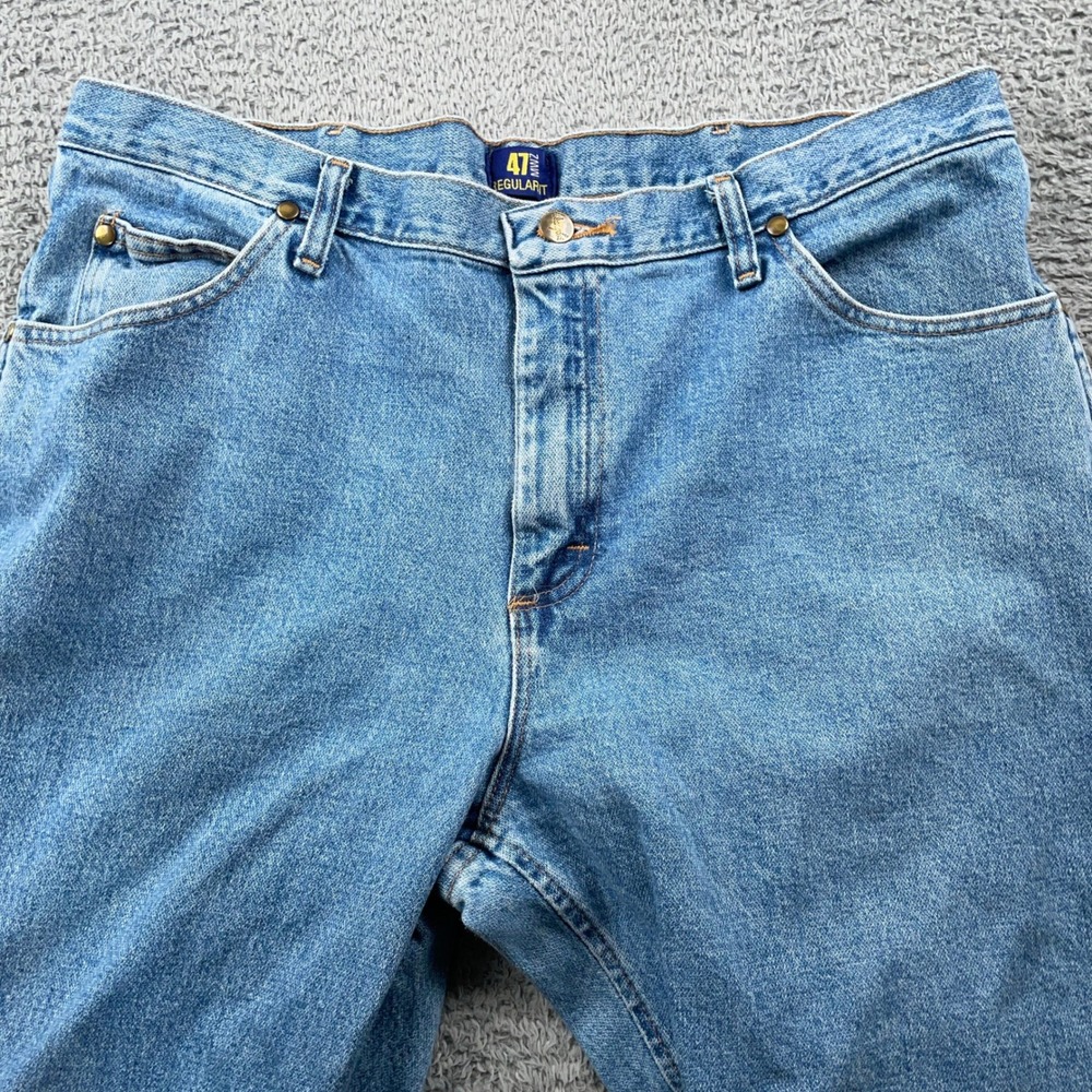 Wrangler Jeans Mens 38x30 Blue 47MWZ Regular Fit Premium Performance Cowboy Cut